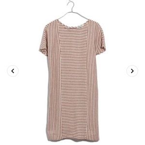 Madewell Daphne Stripe Button Back Dress (L)